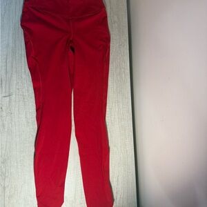 Lululemon Athletica Red Leggings, Stretchy Fit